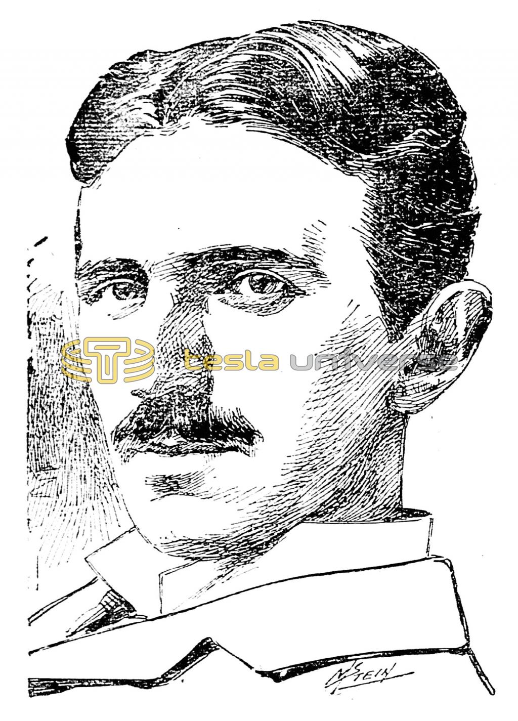 Nikola Tesla Sketch at Explore collection of