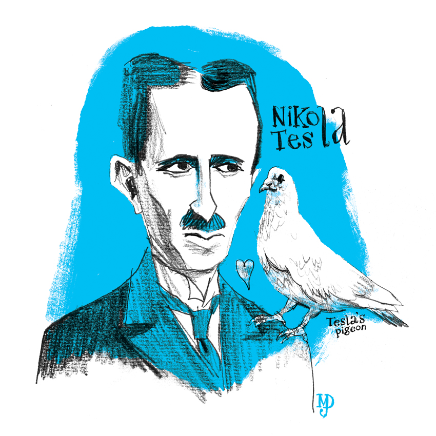 850x850 Matt Dawson Nikola Tesla Sketch - Nikola Tesla Sketch
