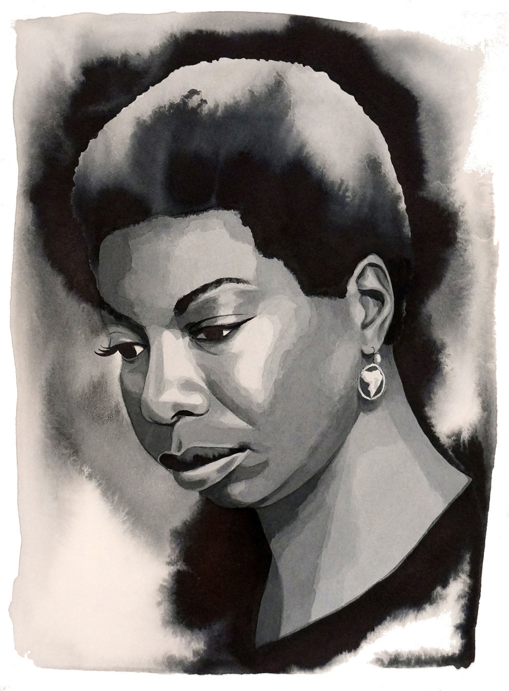 1000x1358 Nina Simone No. 2 - Nina Simone Sketch