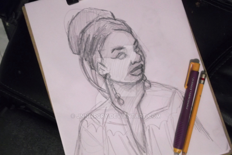 900x601 Nina Simone Sketch By Jnnmrcry - Nina Simone Sketch