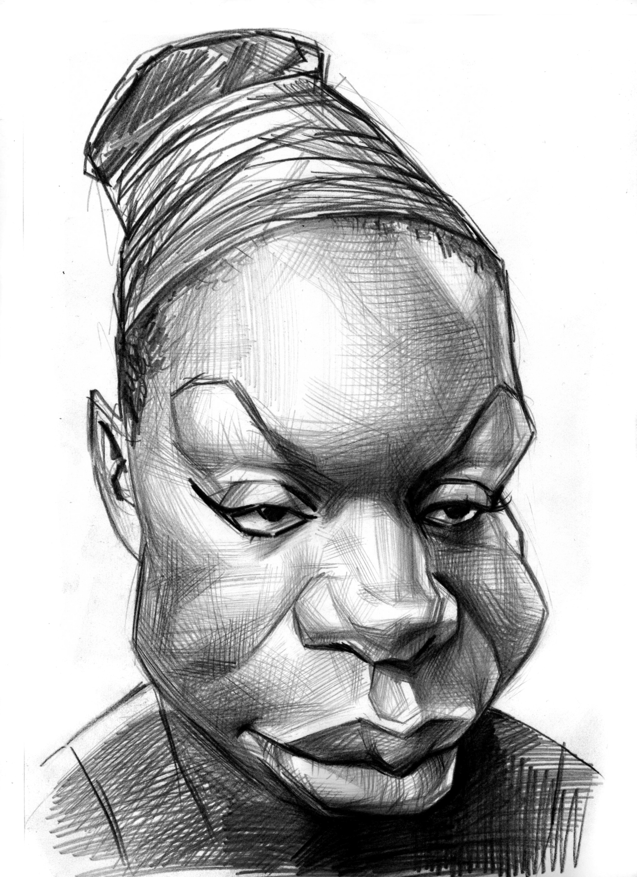 2040x2807 Nina Simone - Nina Simone Sketch