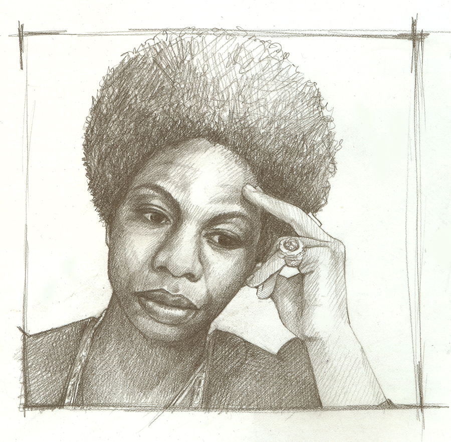 900x883 Songartanis - Nina Simone Sketch