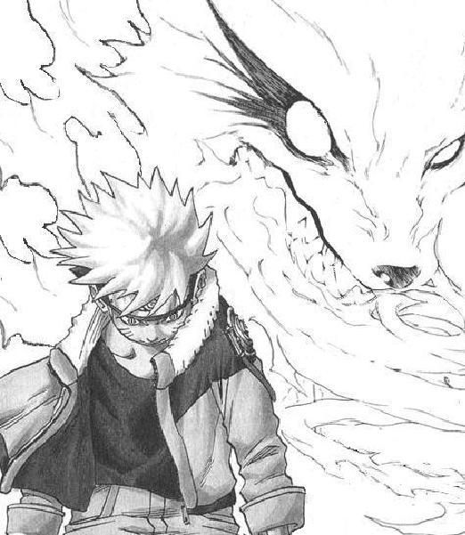 522x601 Anime Stuff Naruto, Naruto Shippuden And Manga - Nine Tailed Fox Sketch