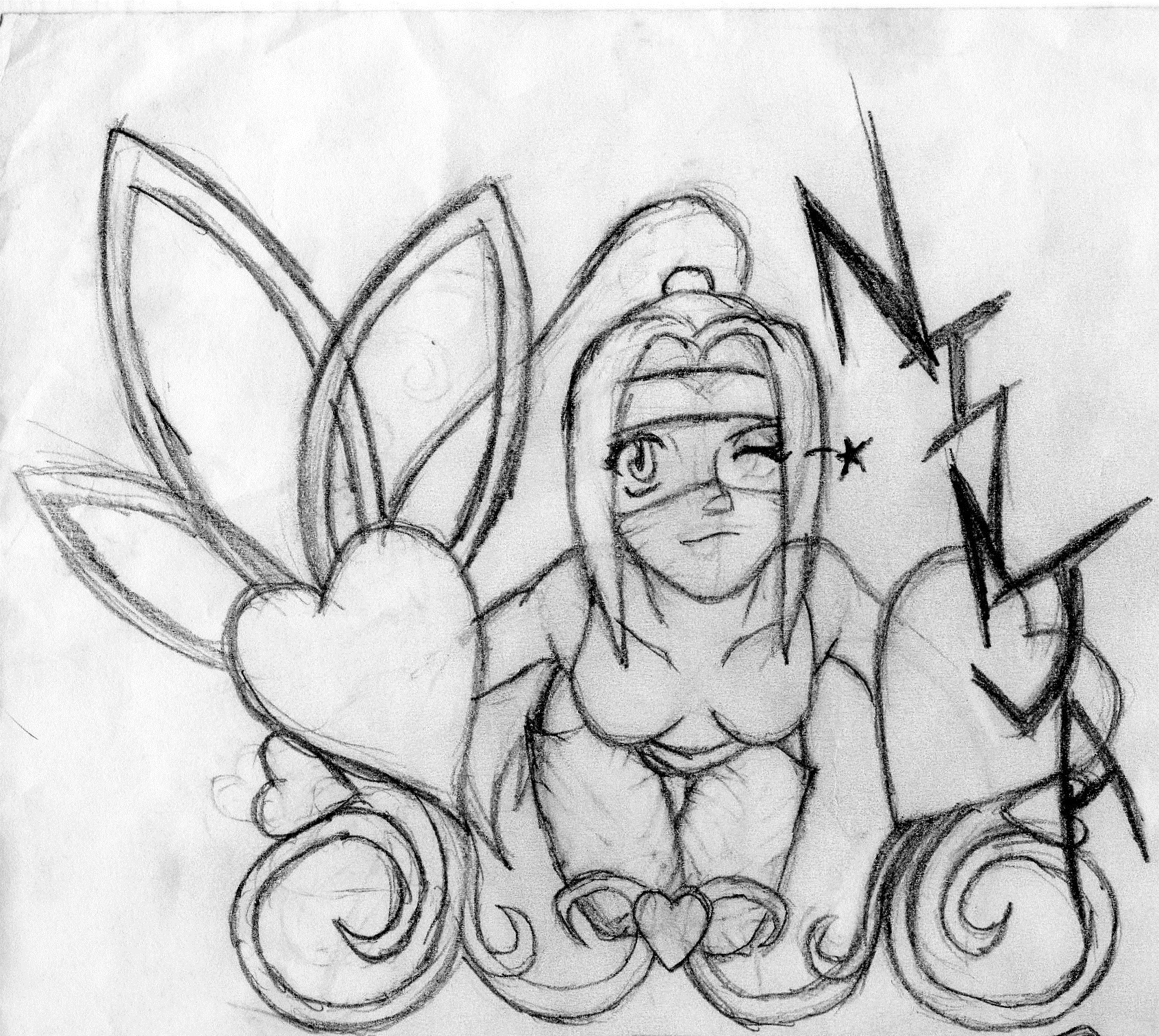 1692x1513 Ninja Girl Laura Fuller Art - Ninja Girl Sketch