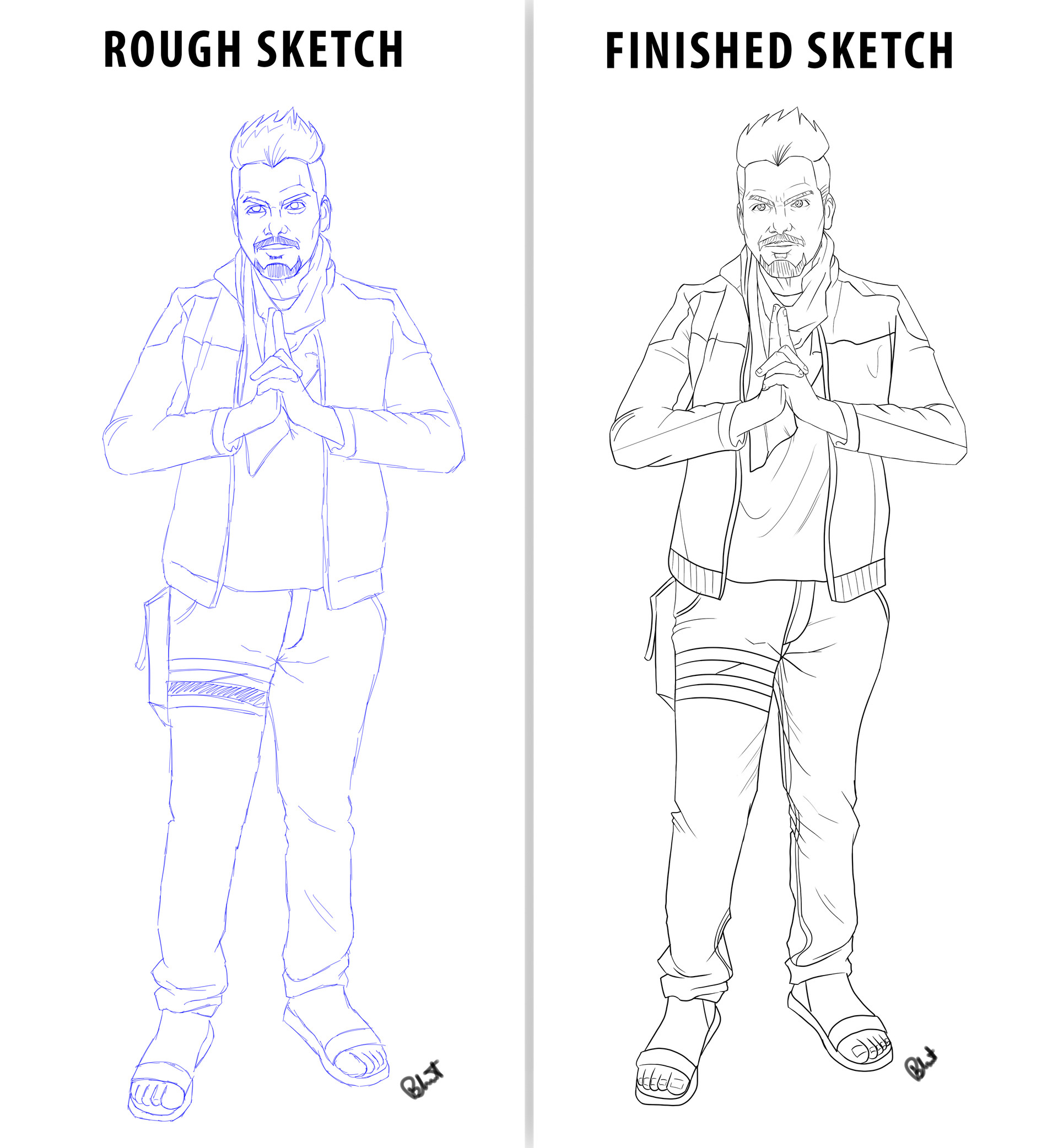 1920x2084 Artstation - Ninja Sketch