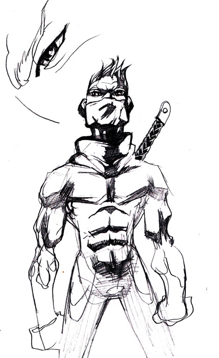 429x700 Ninja Sketch By Samax - Ninja Sketch