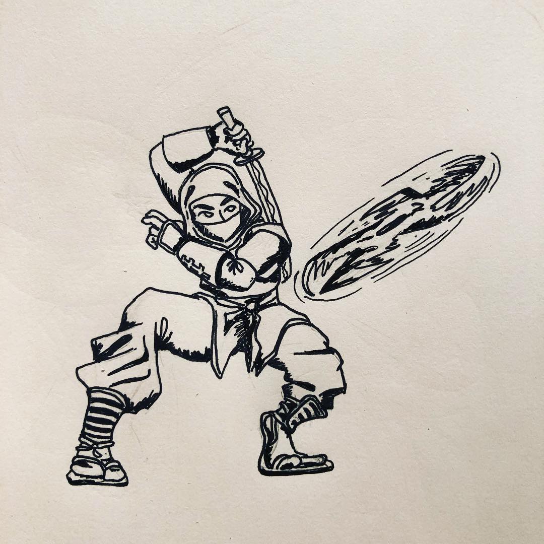 1080x1080 Ninjastar Instagram Tag - Ninja Star Sketch
