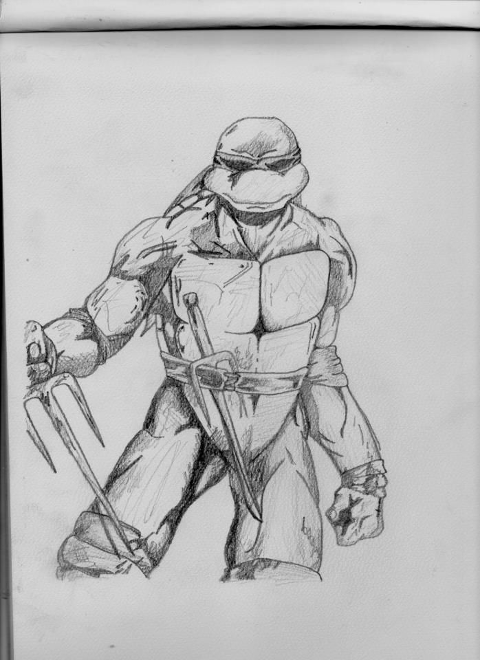 698x960 Teenage Mutant Ninja Turtles. Pencil Drawing Drawings - Ninja Turtle Sketch