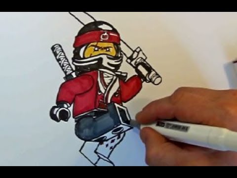 480x360 How To Draw Kai From The Lego Ninjago Movie 2017 Step By Step - Ninjago Sketch
