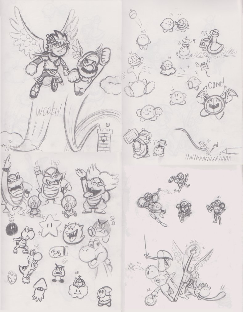 789x1013 Nintendo Sketch Dump By Jamesmantheregenold - Nintendo Sketch