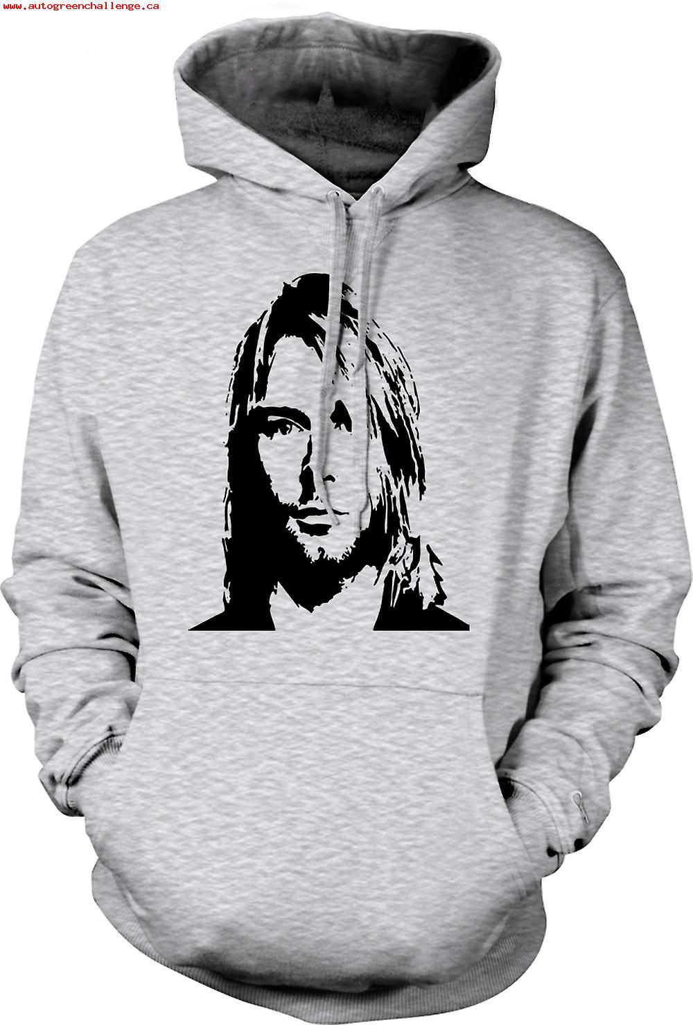 1000x1478 Mens Hoodie - Nirvana Sketch