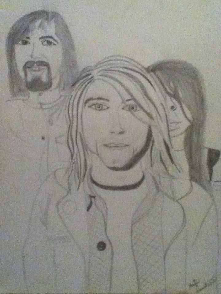 720x960 Nirvana Sketch Everythang Grunge Lt3 - Nirvana Sketch