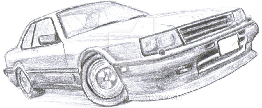 900x372 Nissan Skyline Dr30 Sketch By Nismo Gtr - Nissan Gtr Sketch