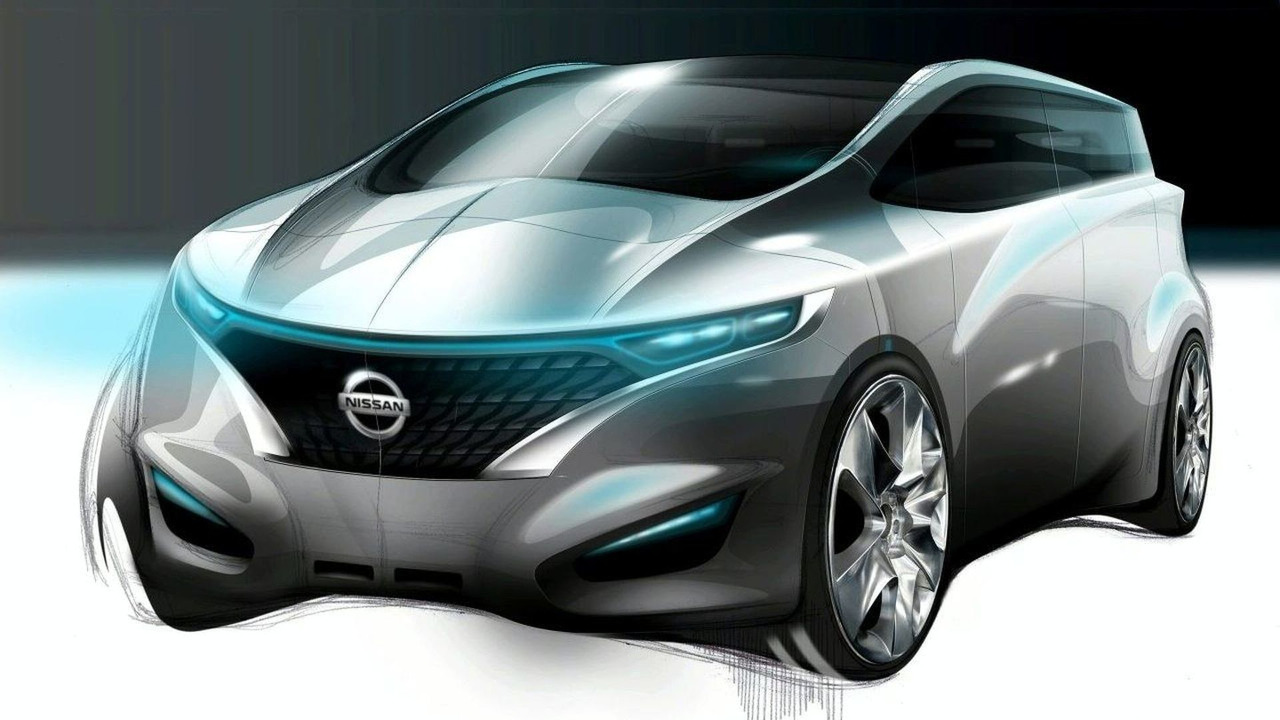 1280x720 Nissan Forum Concept Interior Sketch - Nissan Sketch