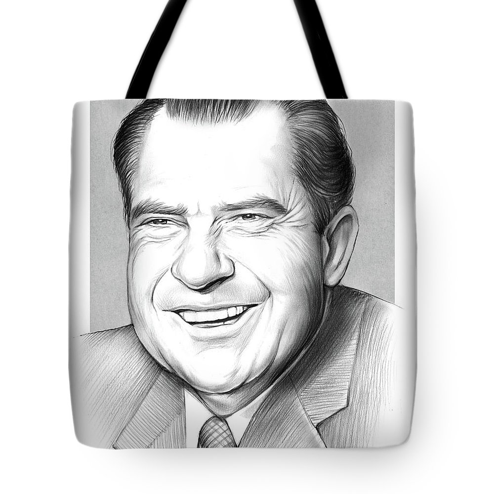 1000x1000 Richard Nixon Tote Bag For Sale By Greg Joens - Nixon Sketch