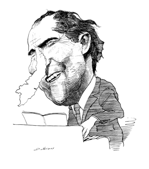300x340 The War Machine Under Nixon By I.f. Stone The New York Review - Nixon Sketch