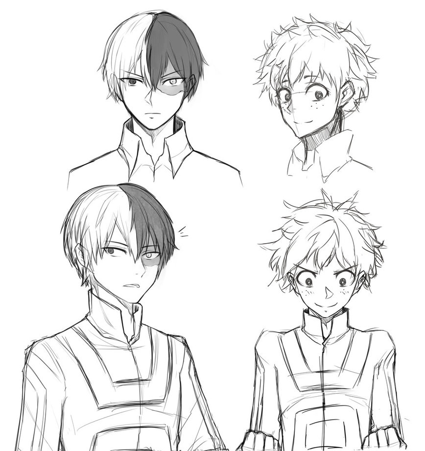 868x920 Sketch Of Boku No Hero Academia By Akinichi42 - No Sketch