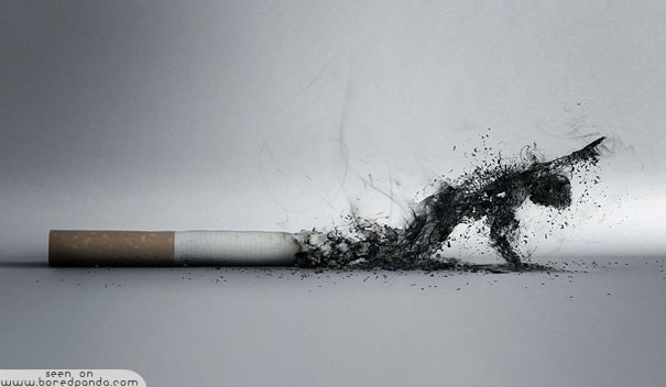 605x352 Top Creative Ads Made To Stop You Smoking Bored Panda - No Smoking Sketch