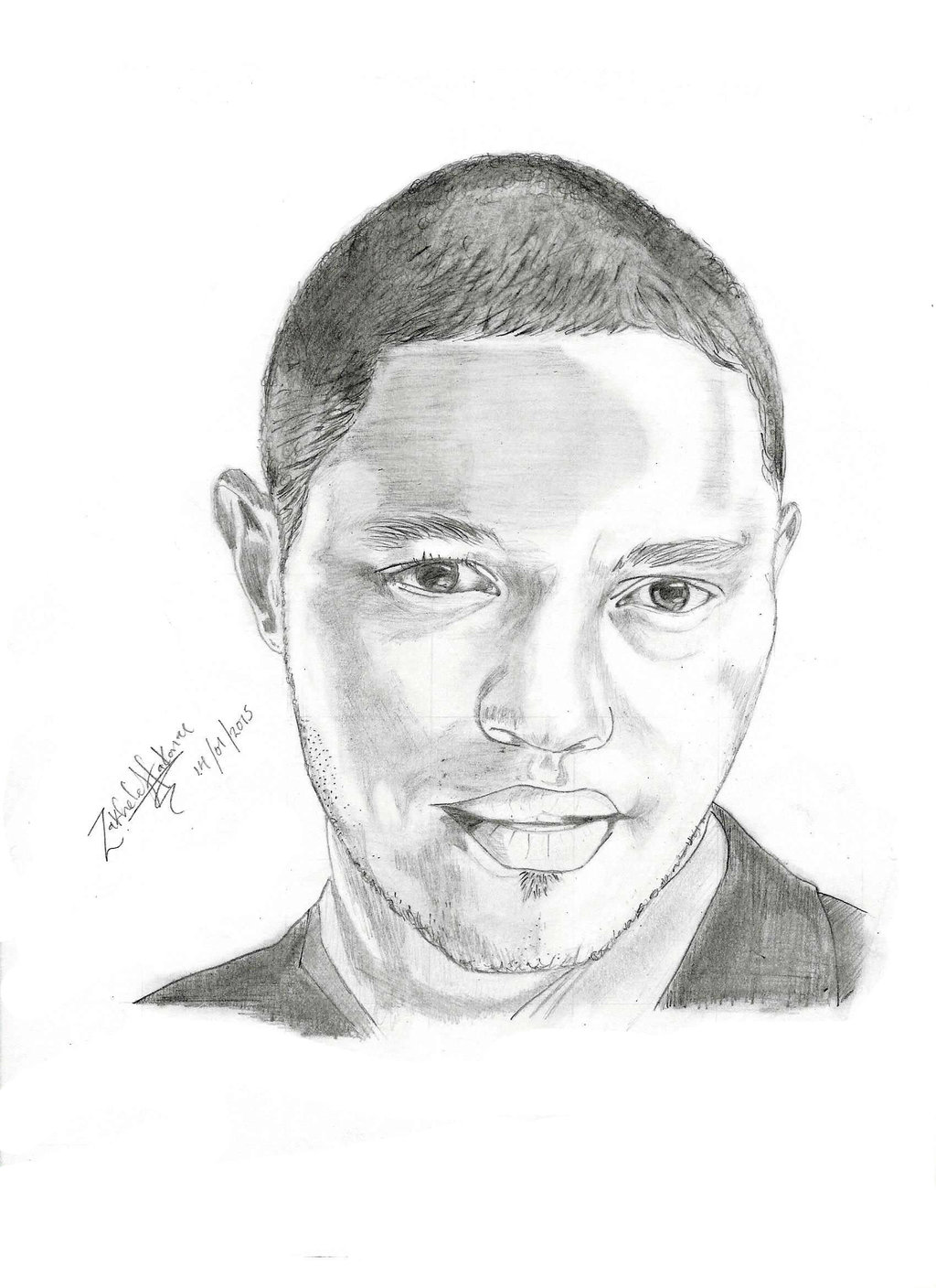 1024x1408 Pencil Drawing Trevor Noah By Zakhele - Noah Sketch