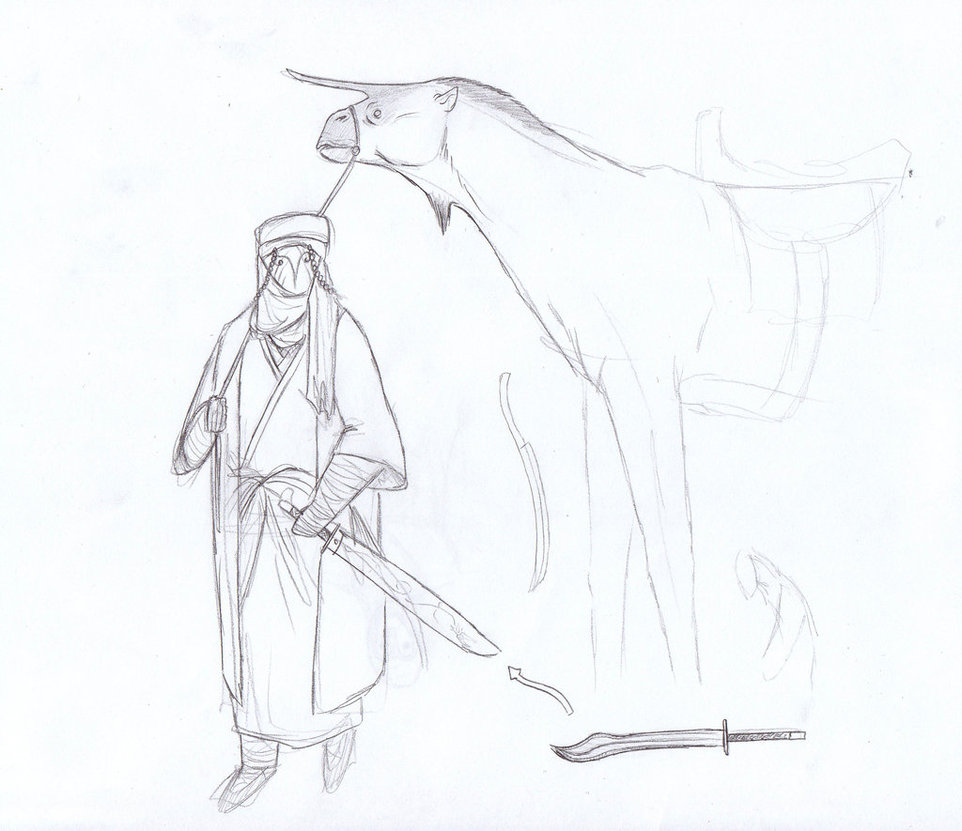 962x831 Fantasy Nomad Sketch By Juniorwoodchuck - Nomad Sketch