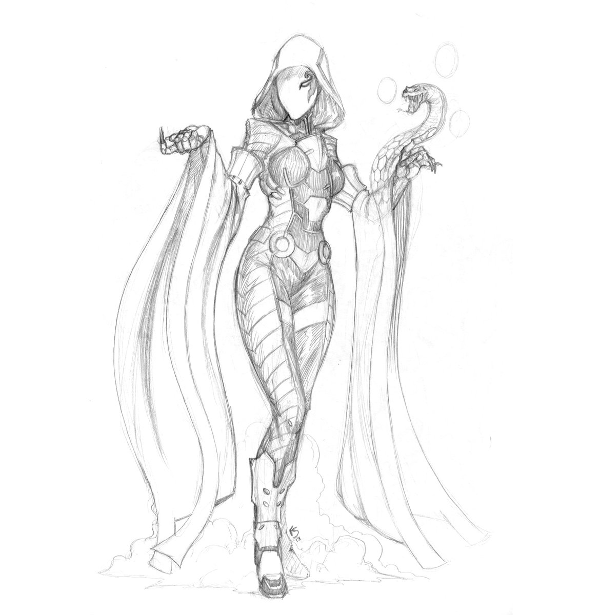 1168x1200 Florian Stitz On Twitter Here We Have Hexx3r , Another One Of - Nomad Sketch