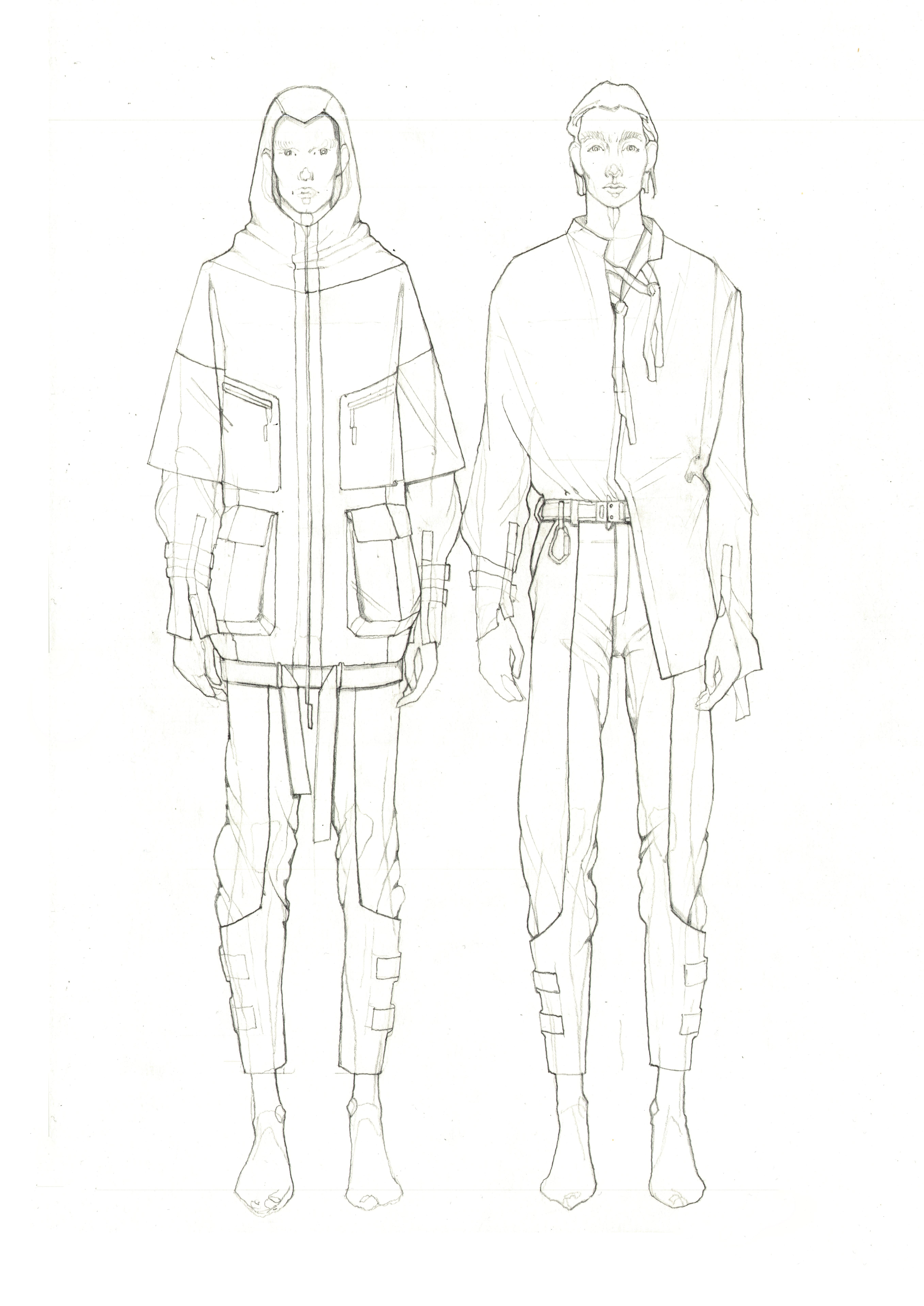 5430x7673 Nomad Tech Clothing Fashion Drawing Sketch Fashion Sketches - Nomad Sketch
