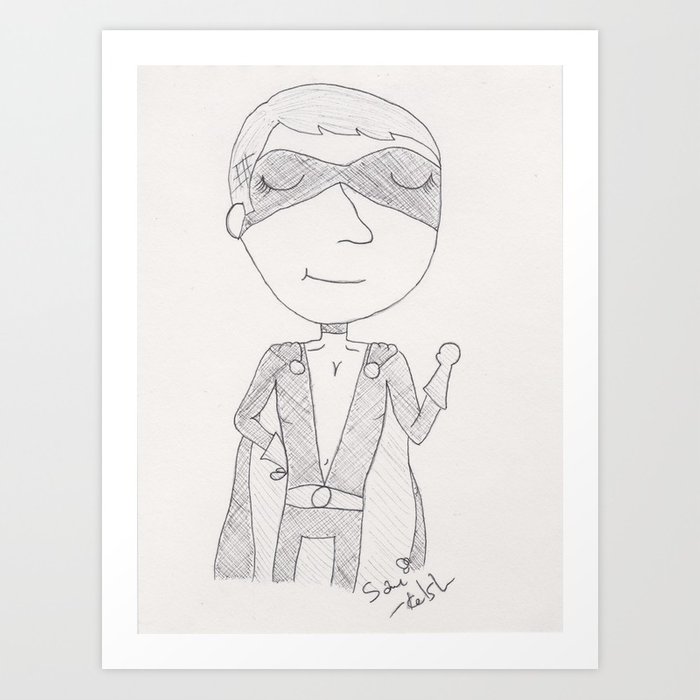 700x700 Steve Rogers, Nomad Art Print By Samikelsh Society6 - Nomad Sketch