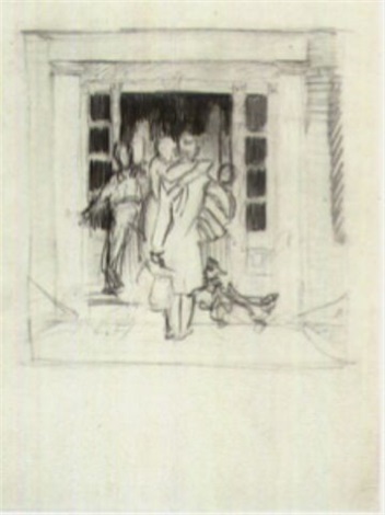 352x470 Christmas Sketch By Norman Rockwell On Artnet - Norman Rockwell Sketches