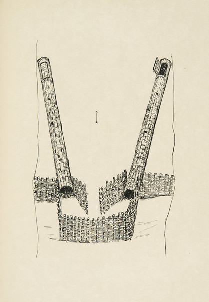 417x600 Edward Sheriff Curtis Sketch Of An Indian Fish Trap (The North - North America Sketch
