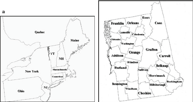 658x347 Sketch Map Of Northeastern North America Showing The States Of - North America Sketch