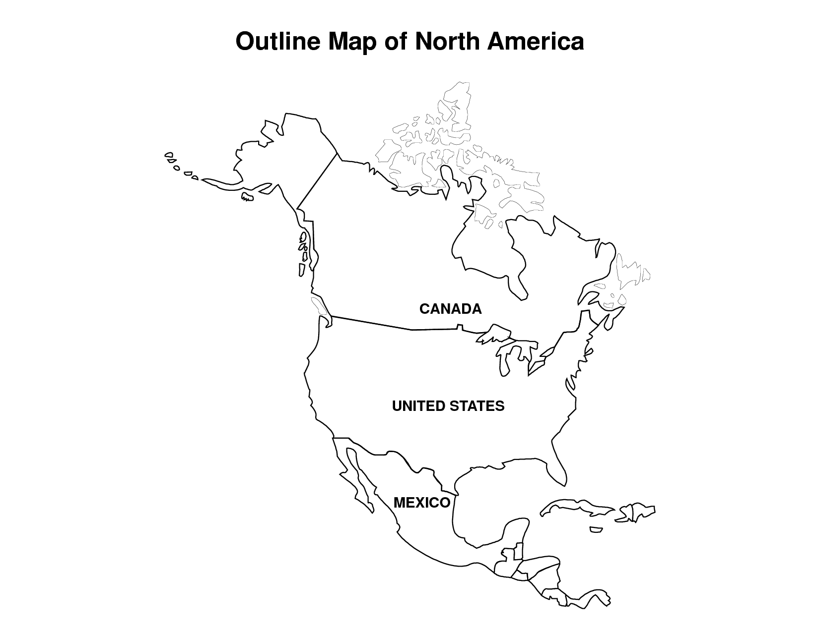 1650x1275 Usa Clipart North America - North America Sketch