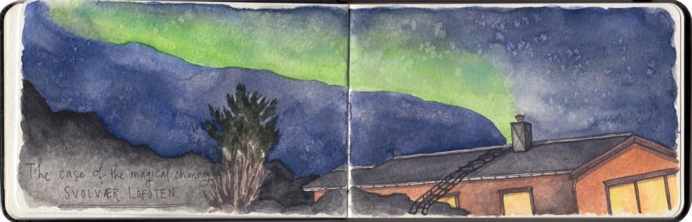 1000x321 Sketching The Northern Lights In Praise Of Being Astonished. - Northern Lights Sketch