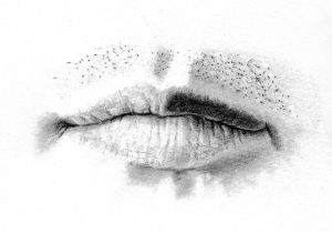 300x210 Pencil Sketch Eye Nose Lips Drawing The Realistic Eye, Nose And - Nose Pencil Sketch