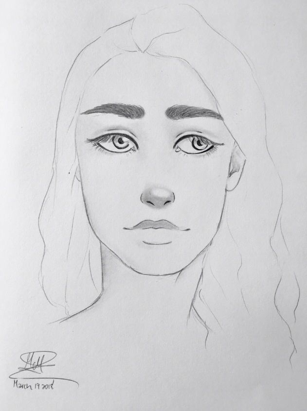 631x846 How I Draw A Nose 4 Steps - Nose Sketch Images