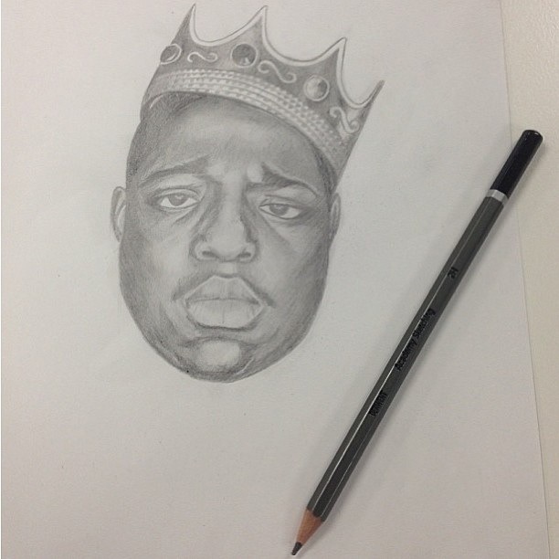 Notorious Big Sketch at PaintingValley.com | Explore collection of ...