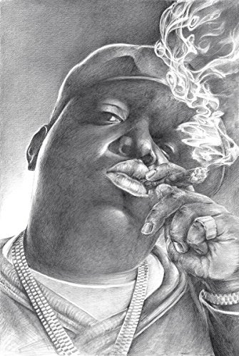 335x500 Notorious Big Sketch 24x36 Poster By Innerwallz Amazon.co.uk - Notorious Big Sketch