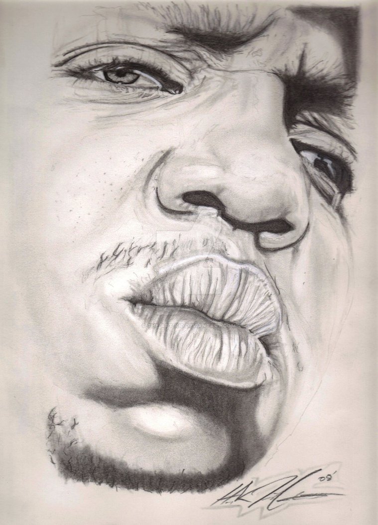 759x1052 Notorious Big By The Art Kid - Notorious Big Sketch