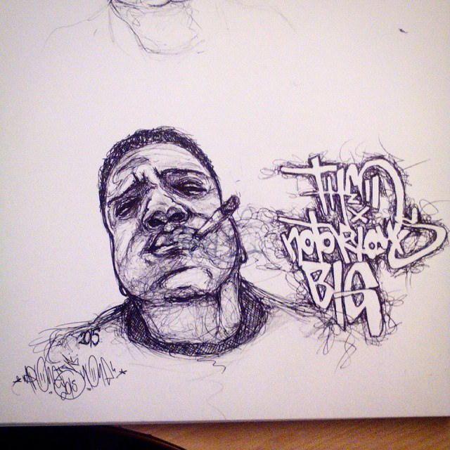640x640 The Notorious Big - Notorious Big Sketch