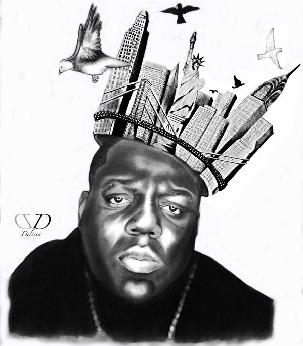 599x684 Uncle Ed On Twitter My Sketch Of Notorious Big - Notorious Big Sketch