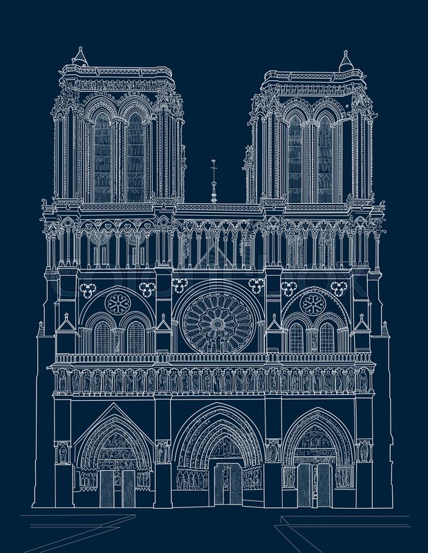 Notre Dame Cathedral Sketch at Explore collection