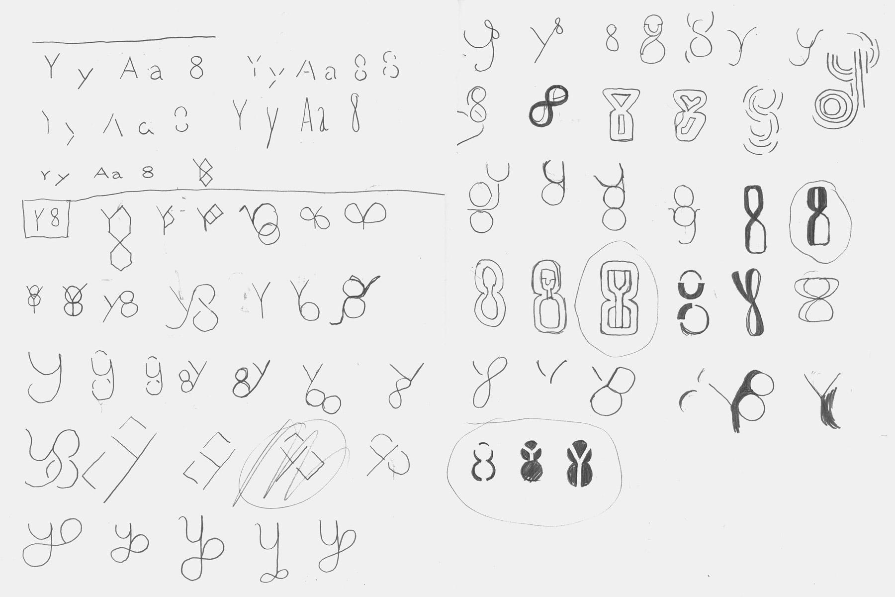 1800x1200 Letter Number - Number Sketch