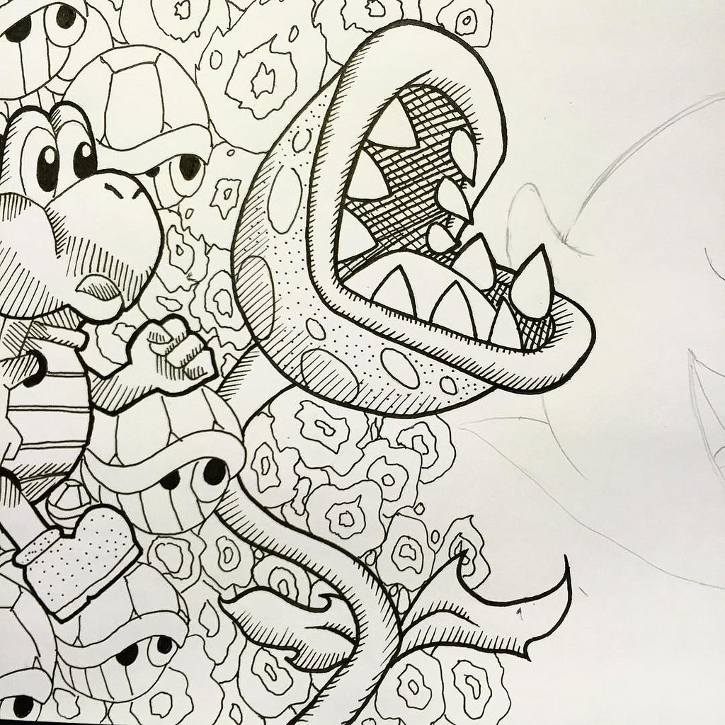 1024x1024 One Sketch Per Day - Number Sketch