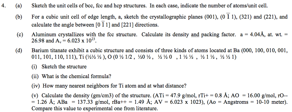990x380 Solved Sketch The Unit Cells Of Bcc, Fcc And Hcp Structur - Number Sketch
