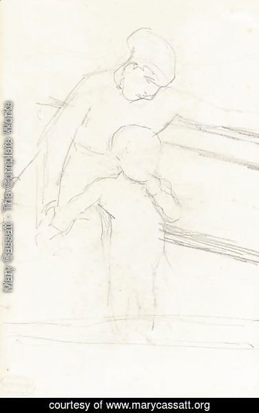 376x600 Mary Cassatt - Nurse Sketch