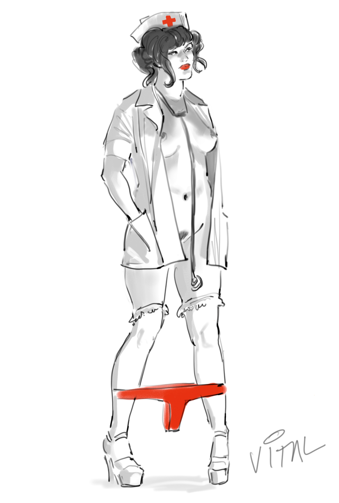 1350x2000 V1tal - Nurse Sketch