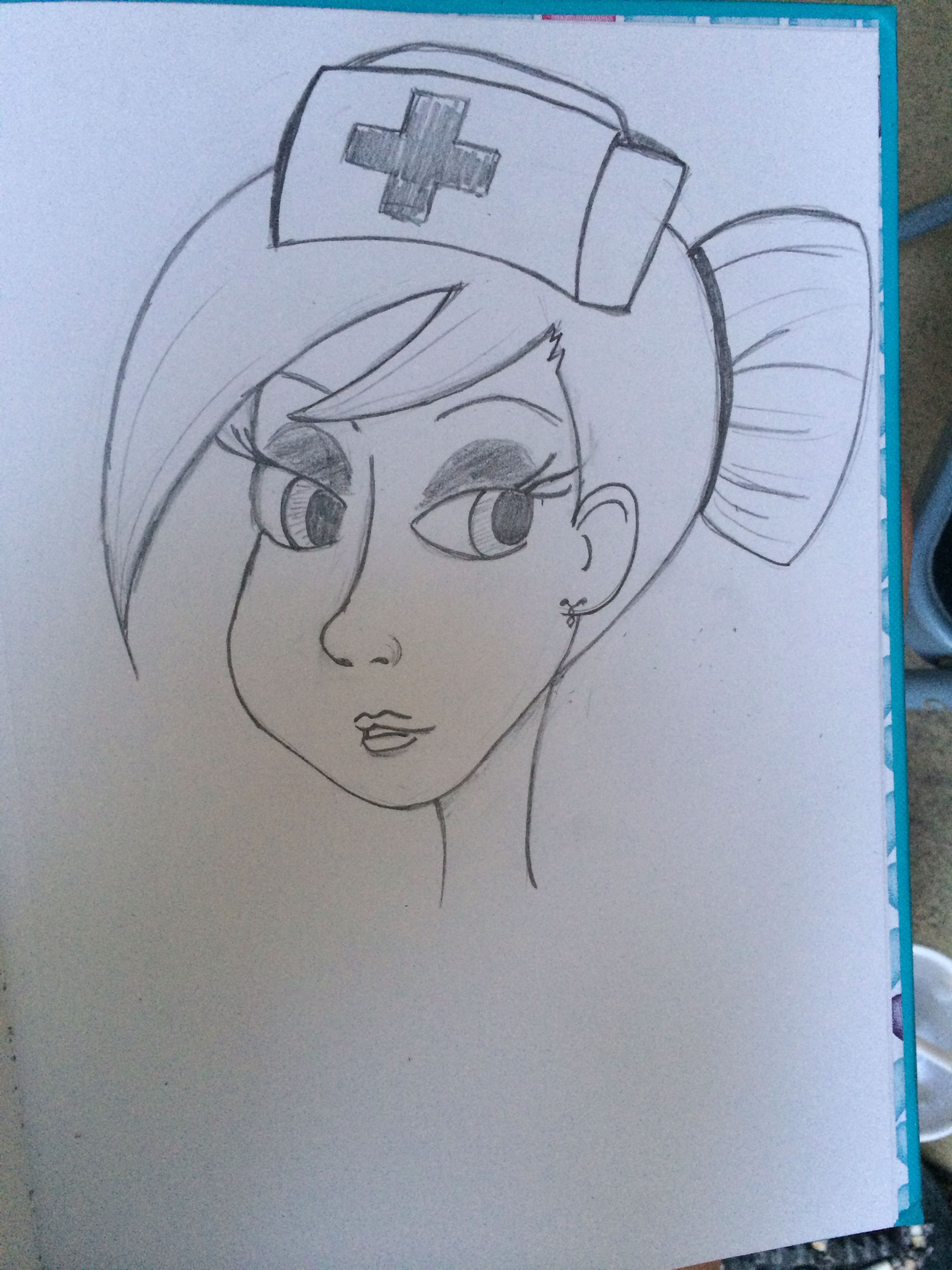 2448x3264 Another Nurse Sketch... Nursing Sketches And Draw - Nurse Sketch