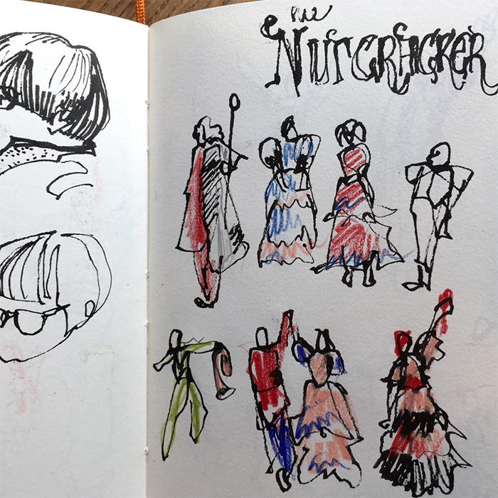 700x700 Nutcracker In The Dark Sketch Away Travels With My Sketchbook - Nutcracker Sketch