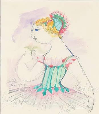 348x400 Sketch For The Nutcracker By Wiinblad On Artnet - Nutcracker Sketch