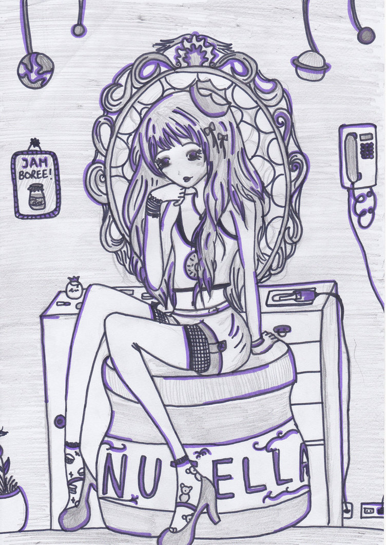 752x1061 Jessica Day, The Nutella Queen By Fatschmidt - Nutella Sketch