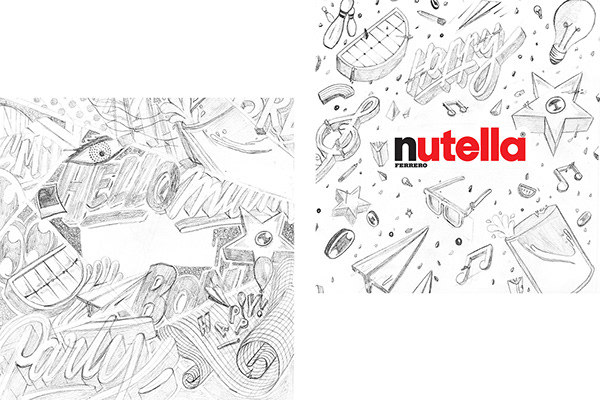 600x400 Nutella On Behance - Nutella Sketch